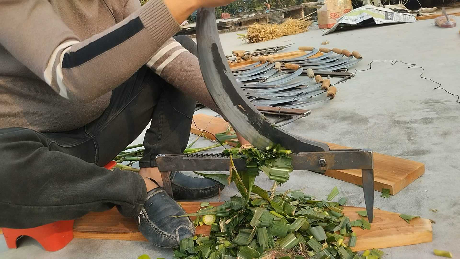 খড়-,ঘাস,কাটা,ইস্পাতের,হ্যান্ড,জাতি-,কাঠ,বাদে